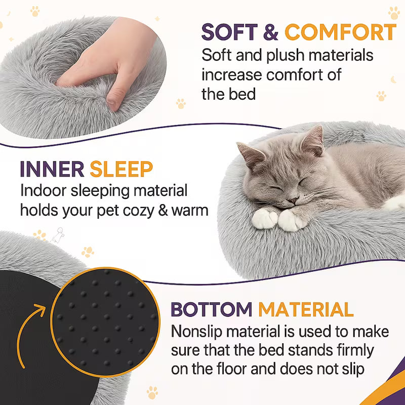 Donut Pet Bed Luxury Comfort